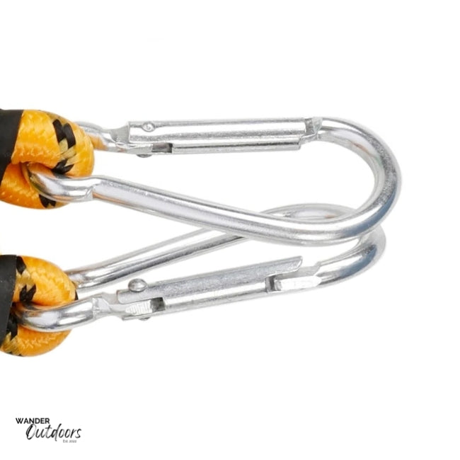 Wildtrak 90CM Bungee Cord With Carabiners Close Up