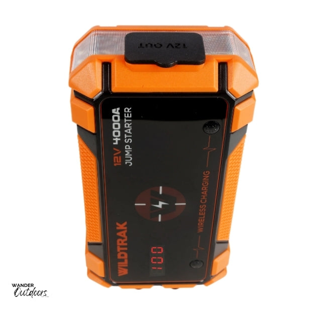 Wildtrak Heavy-Duty 4000A 28KMAH HP Lithium Car & 4WD Jump Starter & Wireless Charger