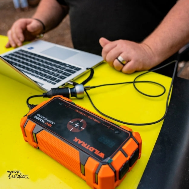 Wildtrak Heavy-Duty 4000A 28KMAH HP Lithium Car & 4WD Jump Starter & Wireless Charger