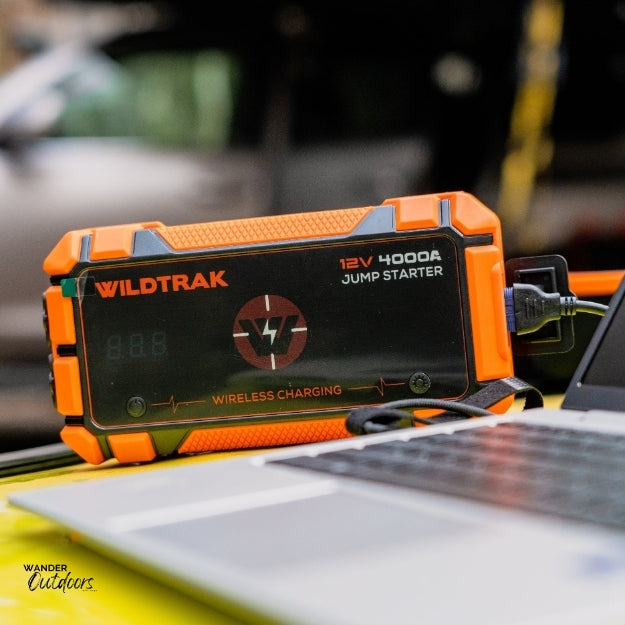 Wildtrak Heavy-Duty 4000A 28KMAH HP Lithium Car & 4WD Jump Starter & Wireless Charger