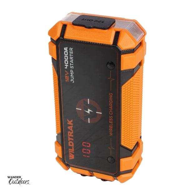 Wildtrak Heavy-Duty 4000A 28KMAH HP Lithium Car & 4WD Jump Starter & Wireless Charger