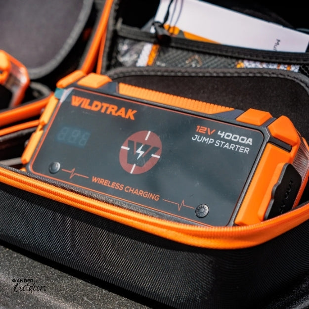 Wildtrak Heavy-Duty 4000A 28KMAH HP Lithium Car & 4WD Jump Starter & Wireless Charger