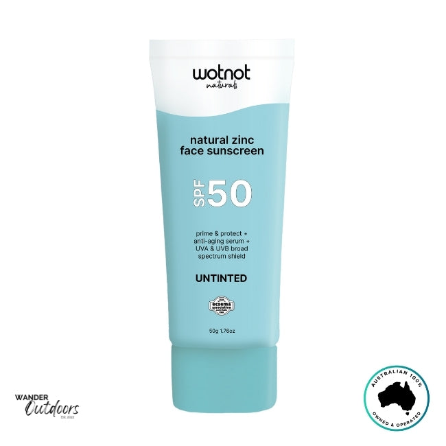 Wotnot Naturals Face Sunscreen SPF50 - Untinted 50G