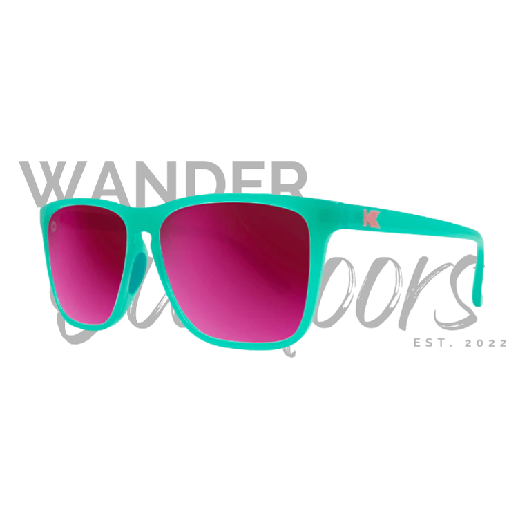 Knockaround Fast Lanes Sport Sunglasses - Aquamarine / Fuchsia - Wander Outdoors