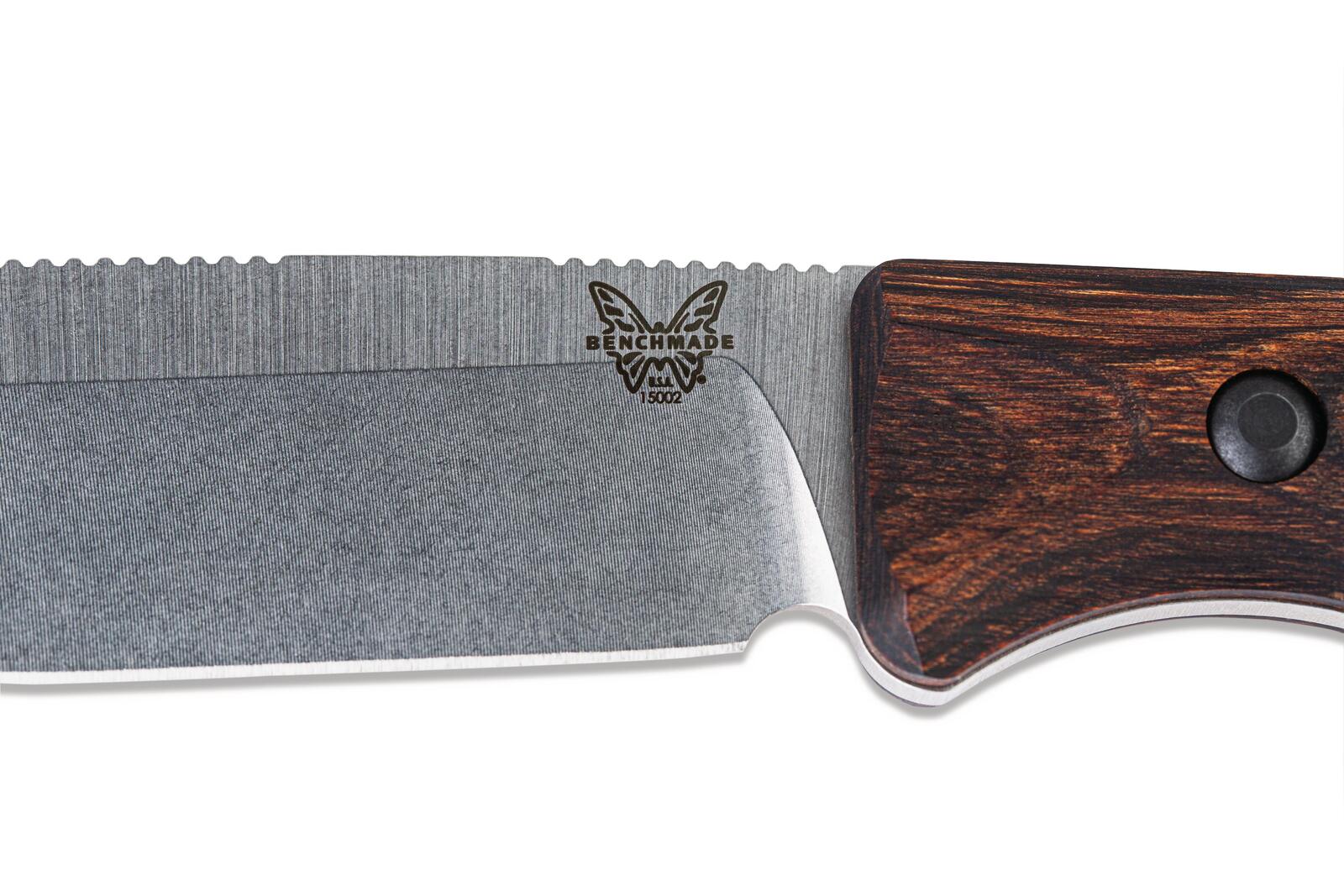 Benchmade 15002 Saddle Mountain Skinner Knife - Fixed Blade - Wood Handle - Wander Outdoors