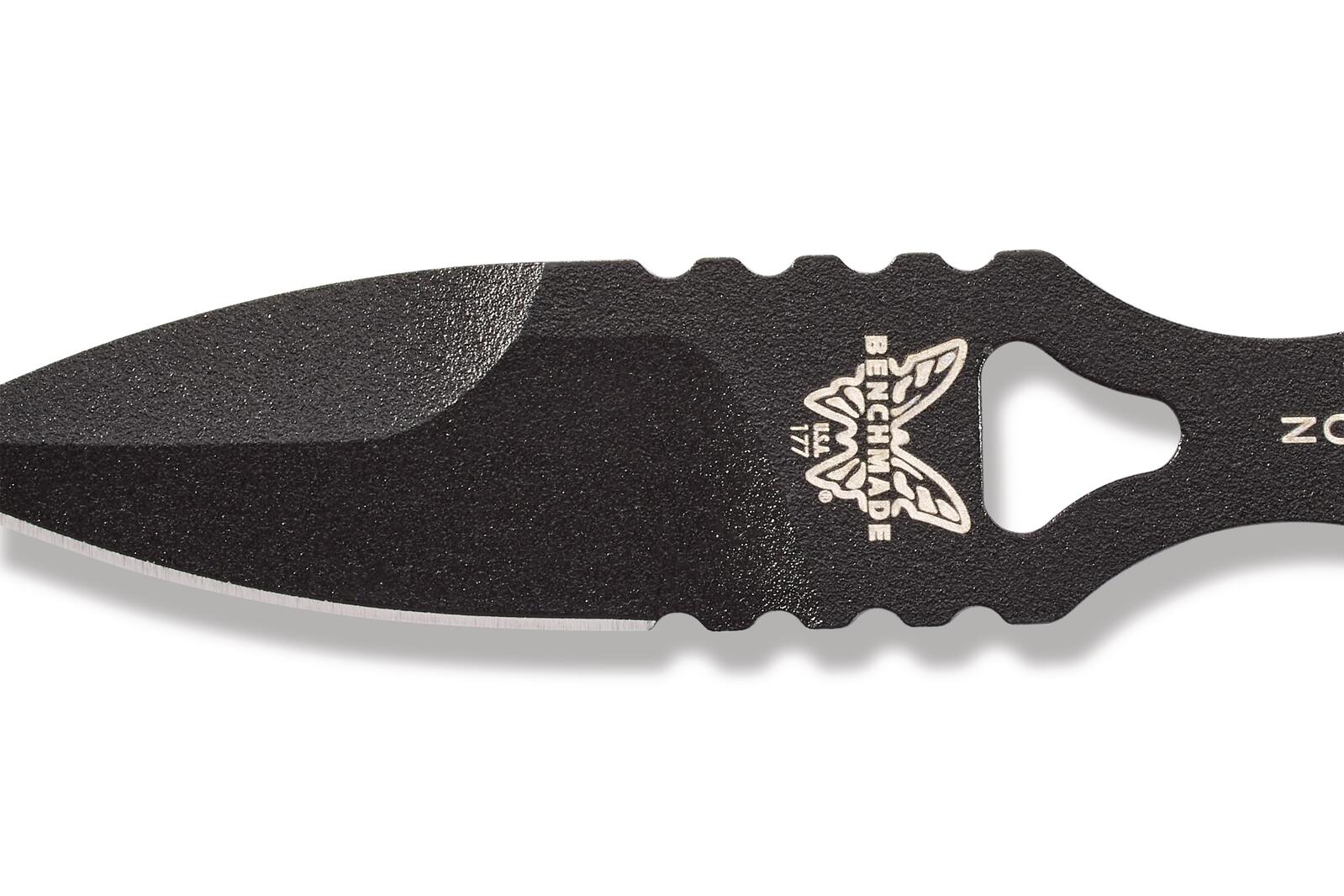 Benchmade 177BK Thompson Mini SOCP (Special Operations Combatives Program) - Spear Point Fixed Blade with Sheath - Wander Outdoors