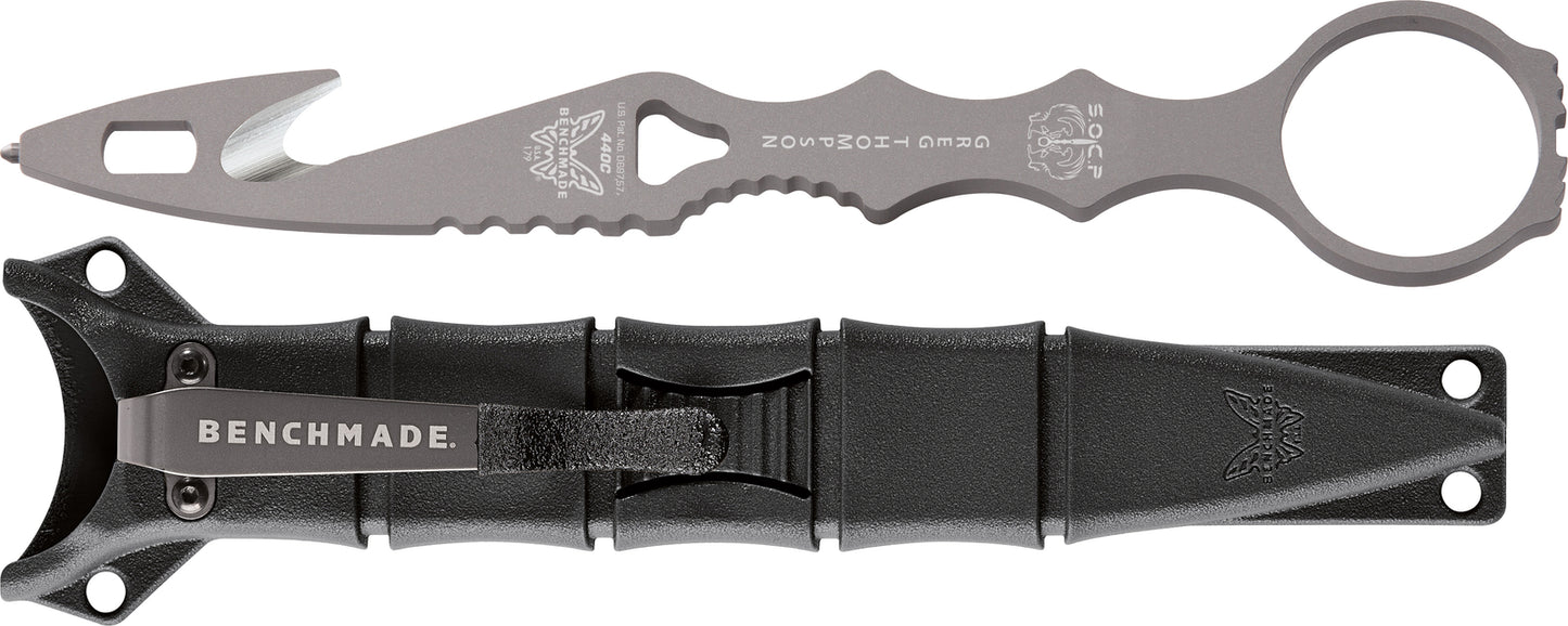 Benchmade 179GRY Thompson SOCP (Special Operatives Combatives Programs) Rescue Hook with Black Sheath - Wander Outdoors