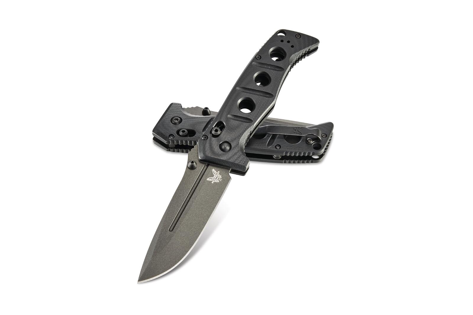 Benchmade 275GY-1 Adamas Axis Folding Knife - Black G10 Handle - Wander Outdoors
