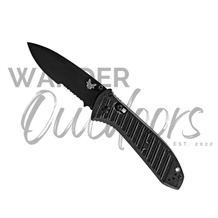Benchmade 570SBK-1 Presidio II Ultra Axis Folding Knife - Part Serrated Blade - Wander Outdoors