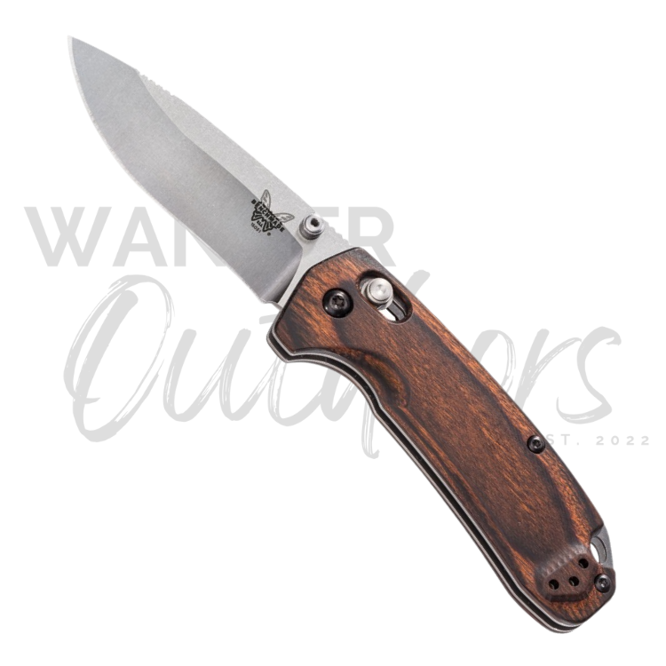 Benchmade 15031-2 North Fork Axis Folding Knife - Wood Handle - Wander Outdoors