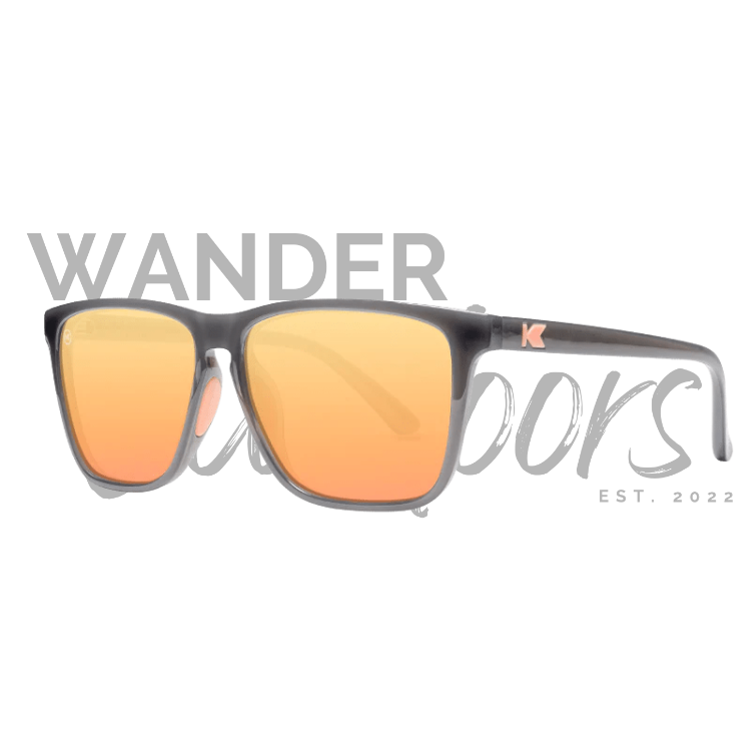Knockaround Fast Lanes Sport Sunglasses - Jelly Grey / Peach - Wander Outdoors