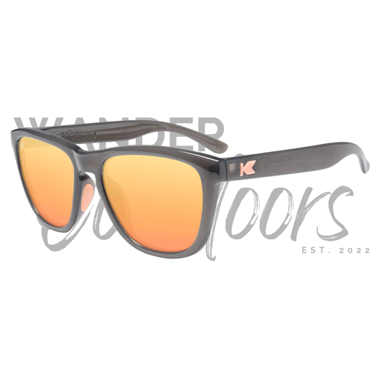 Knockaround Premium Sport Sunglasses - Jelly Grey / Peach - Wander Outdoors