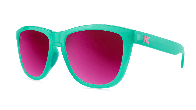 Knockaround Premium Sport Sunglasses - Aquamarine / Fuchsia - Wander Outdoors