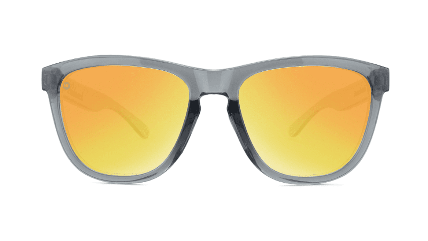Knockaround Premiums Sunglasses - Frosted Grey / Red Sunset - Wander Outdoors