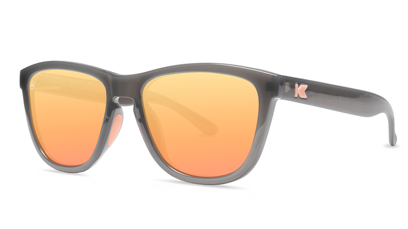 Knockaround Premium Sport Sunglasses - Jelly Grey / Peach - Wander Outdoors