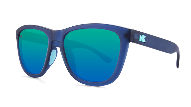 Knockaround Premium Sport Sunglasses - Rubberized Navy / Mint - Wander Outdoors