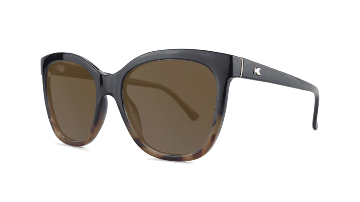 Knockaround Deja Views Sunglasses - Glossy Black & Blonde Tortoise Shell Fade - Wander Outdoors