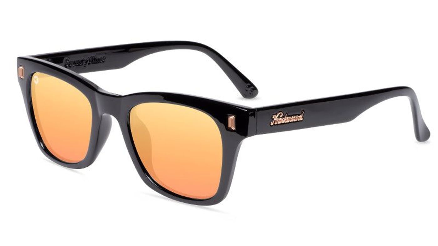 Knockaround Seventy Nines Sunglasses - Glossy Black / Peach - Wander Outdoors