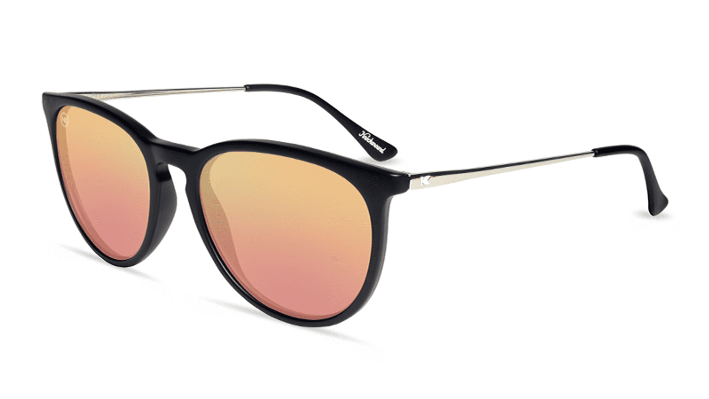Knockaround Mary Janes Sunglasses - Matte Black / Rose Gold - Wander Outdoors