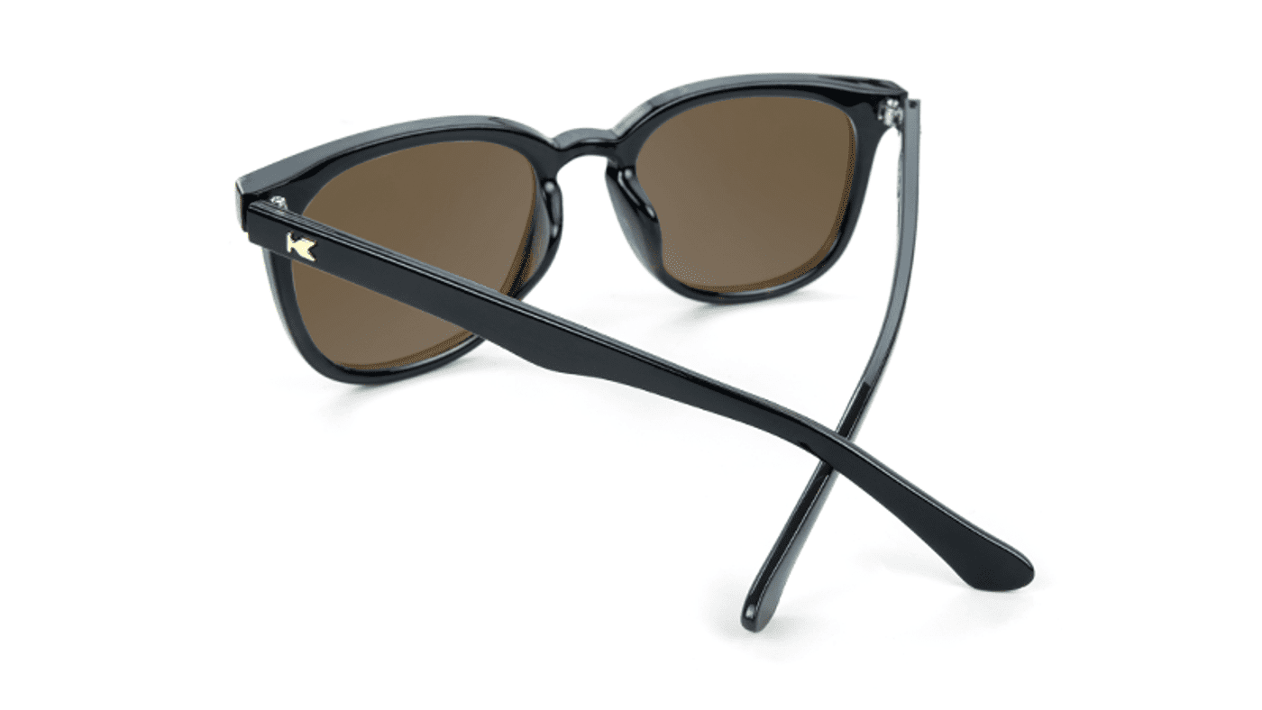 Knockaround Paso Robles Sunglasses - Glossy Black & Tortoise Shell Fade / Amber - Wander Outdoors