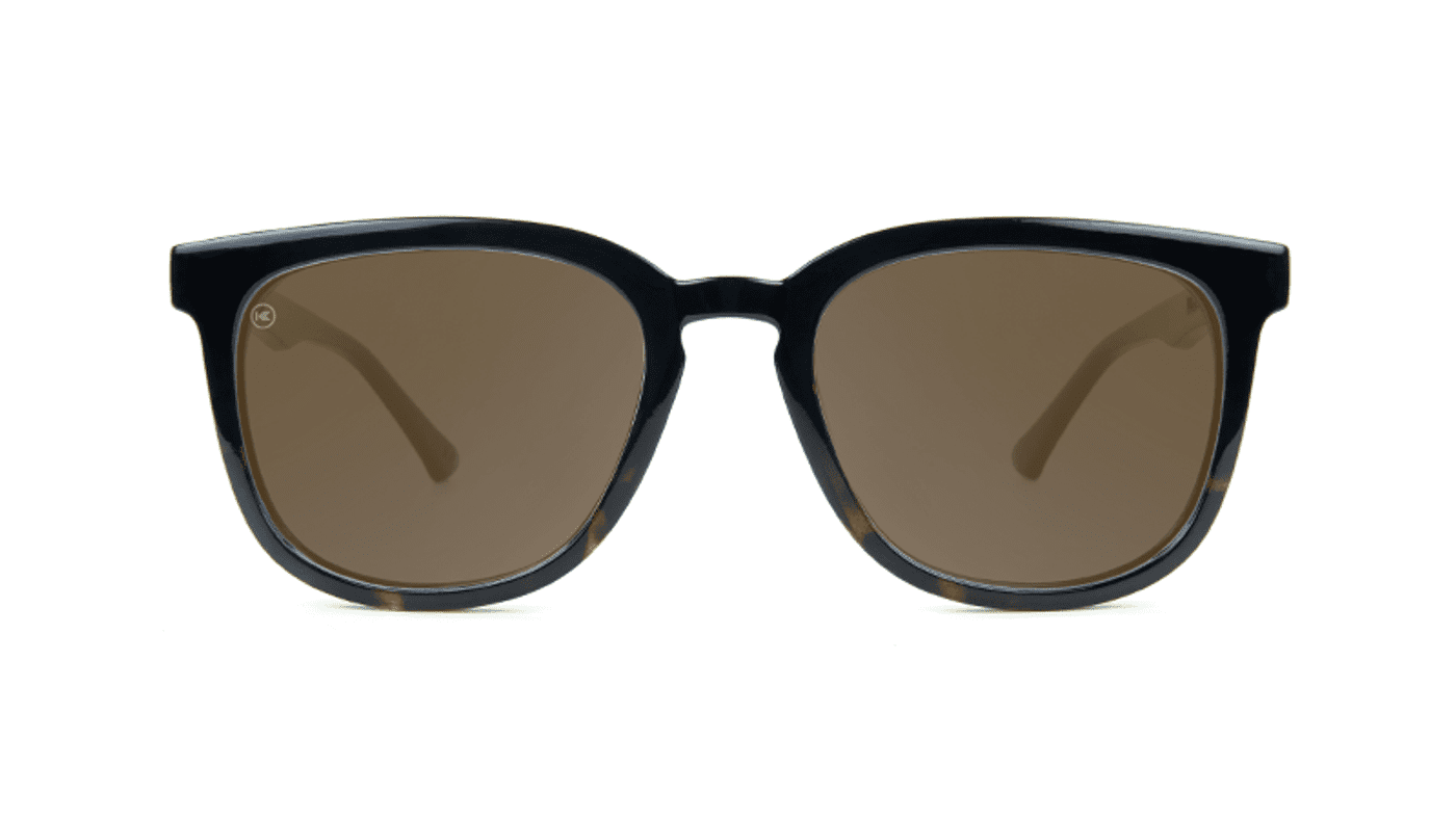Knockaround Paso Robles Sunglasses - Glossy Black & Tortoise Shell Fade / Amber - Wander Outdoors