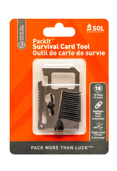 SOL PackIt Survival Card Tool - Wander Outdoors