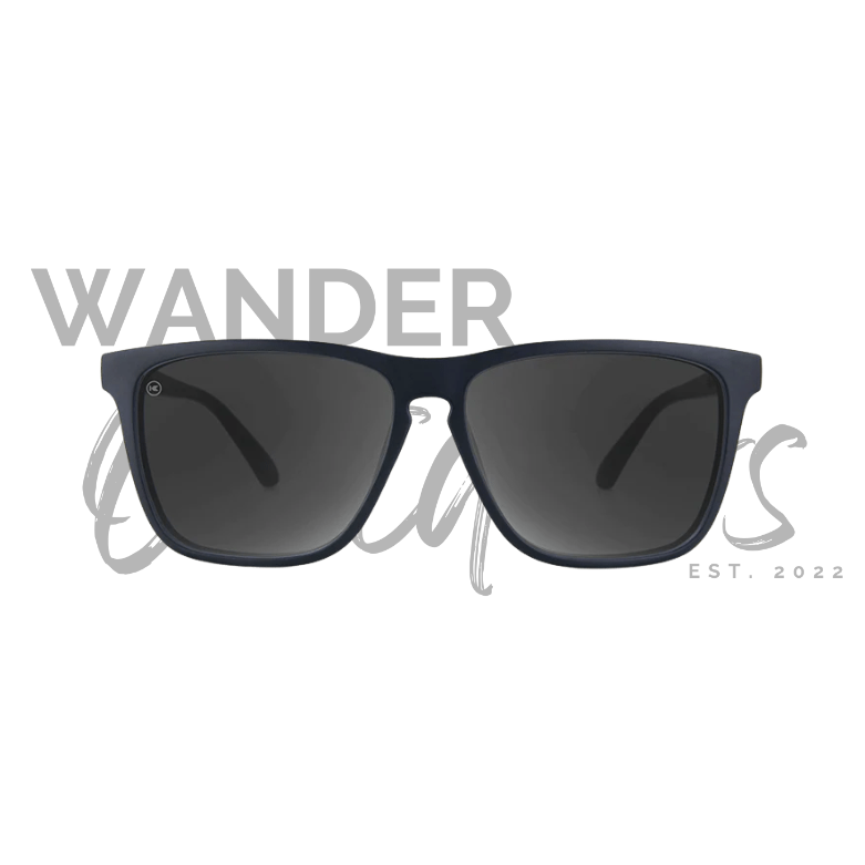 Knockaround Fast Lanes Sunglasses - Black on Black / Smoke - Wander Outdoors