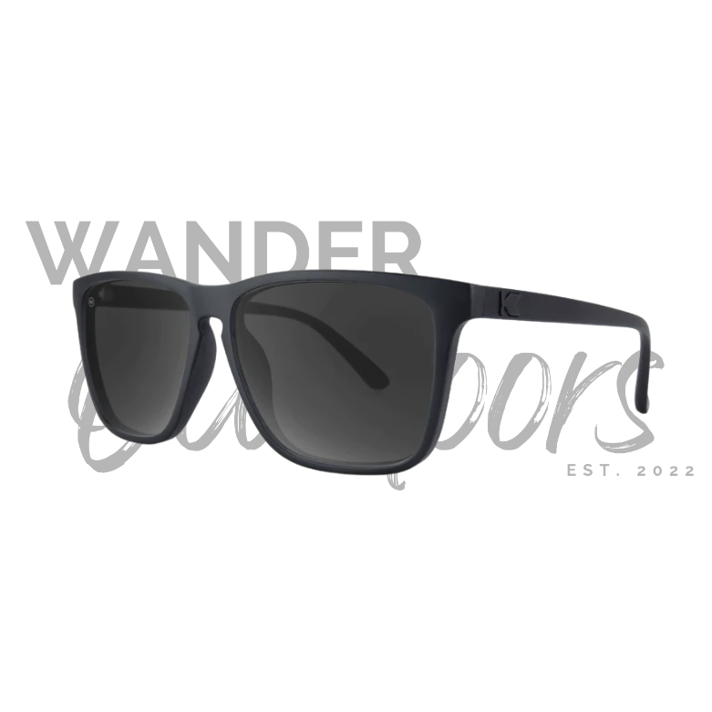 Knockaround Fast Lanes Sunglasses - Black on Black / Smoke - Wander Outdoors