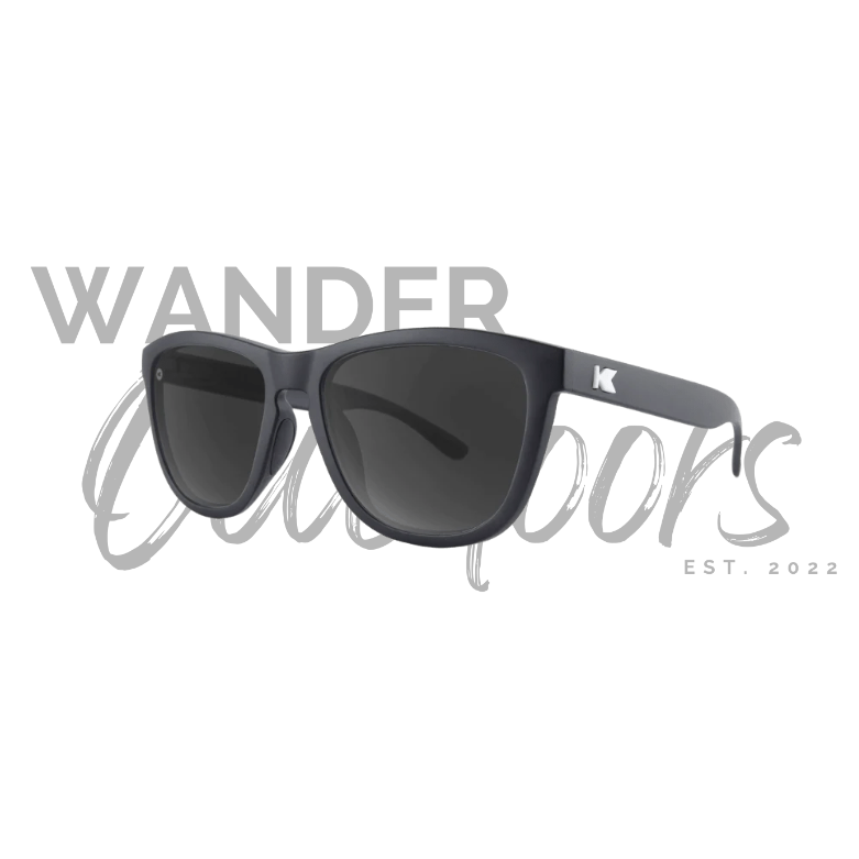 Knockaround Premium Sports Sunglasses - Black on Black / Smoke - Wander Outdoors